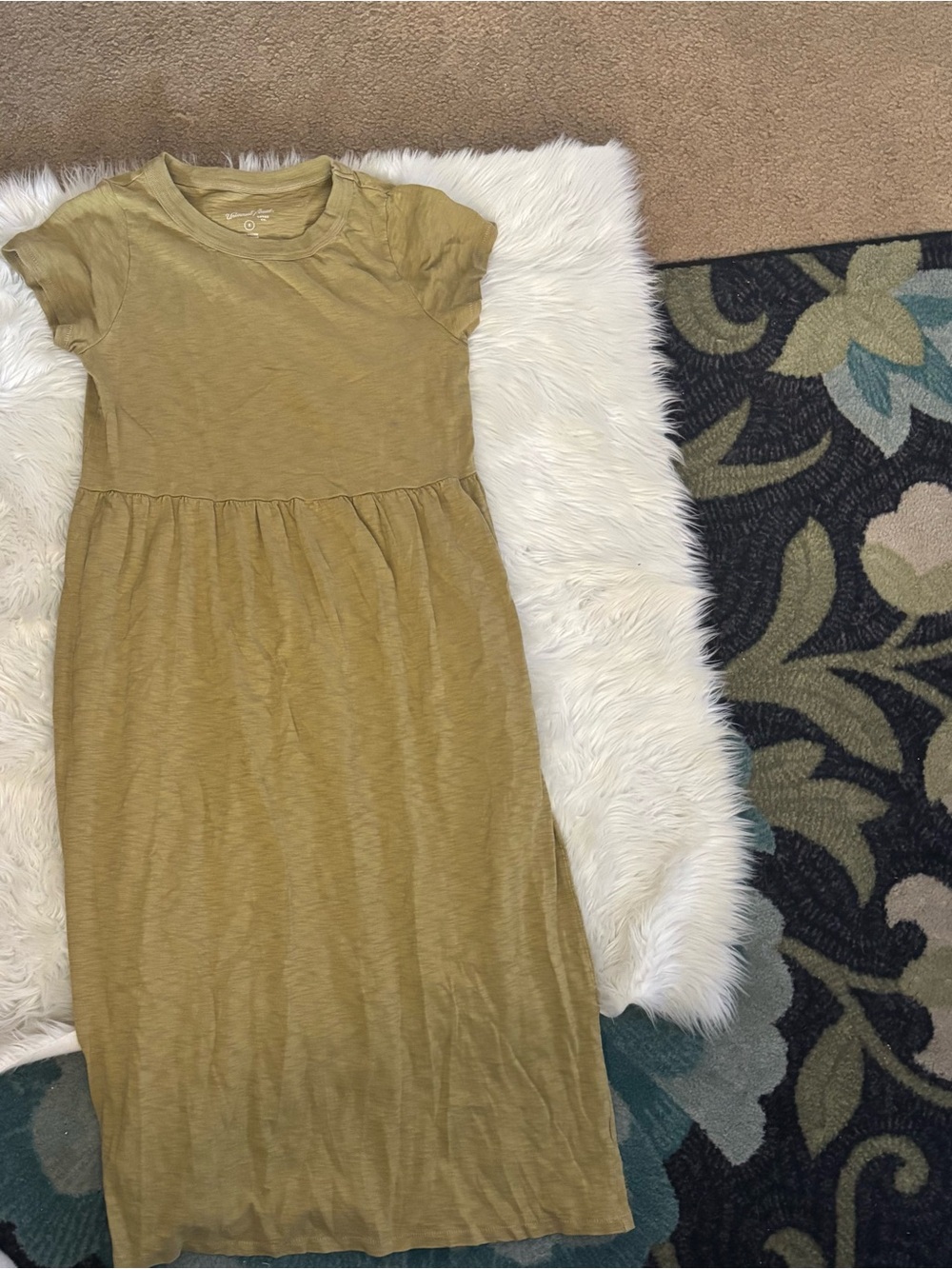 Sleeve Olive Green Maxi Dress
